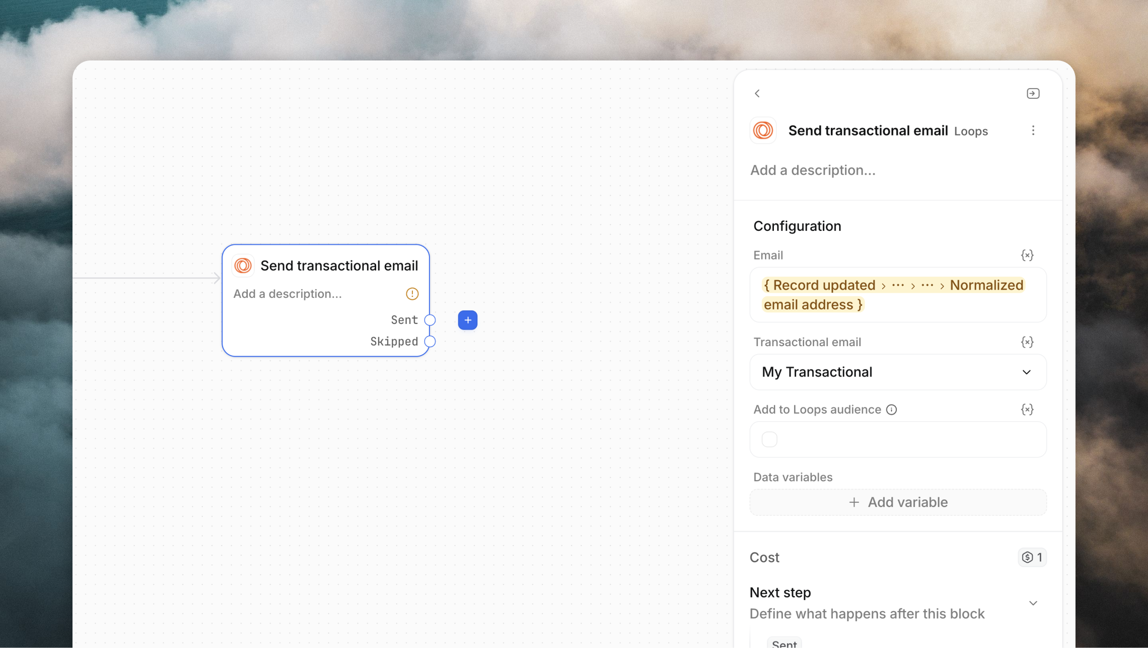 Send transactional email from Attio