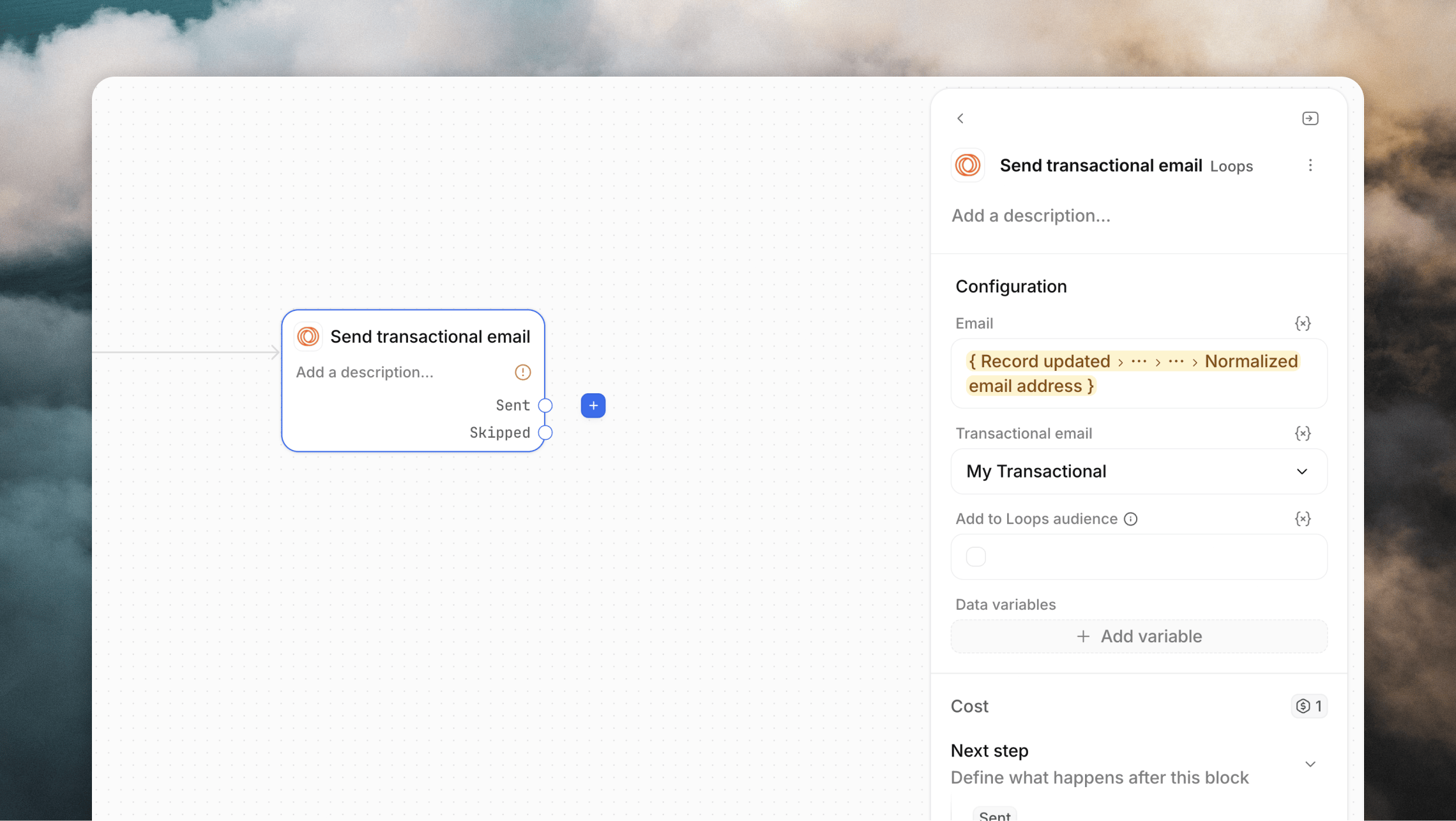 Send transactional email from Attio