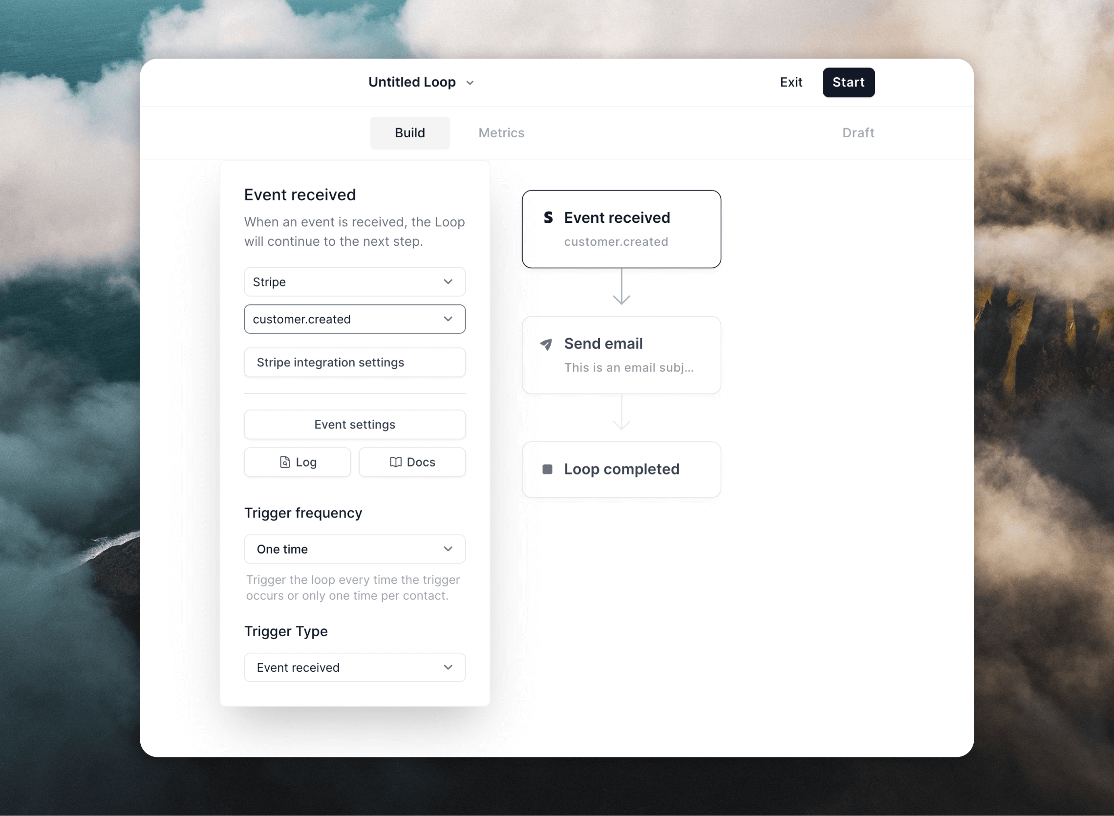 Event received trigger