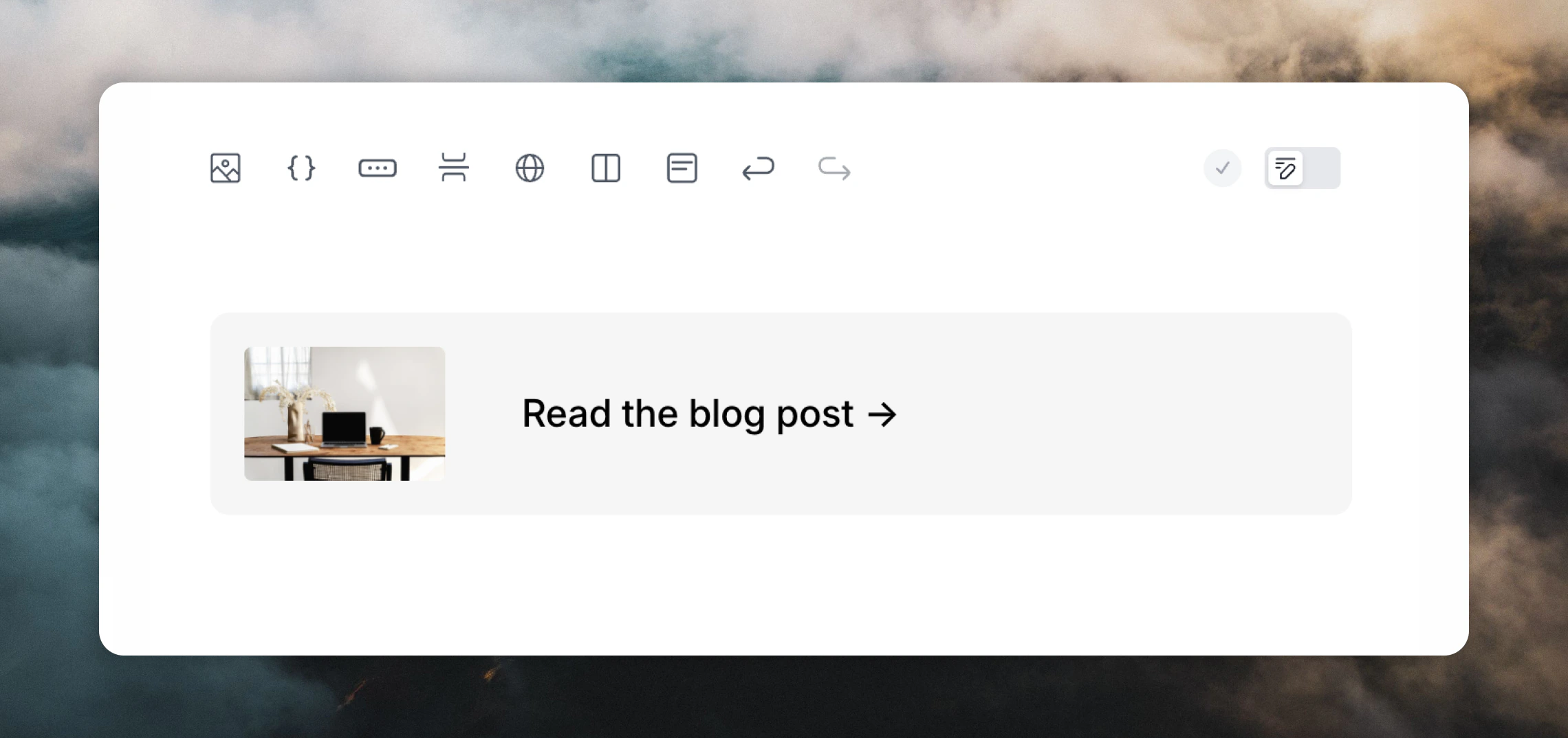 A section in an email