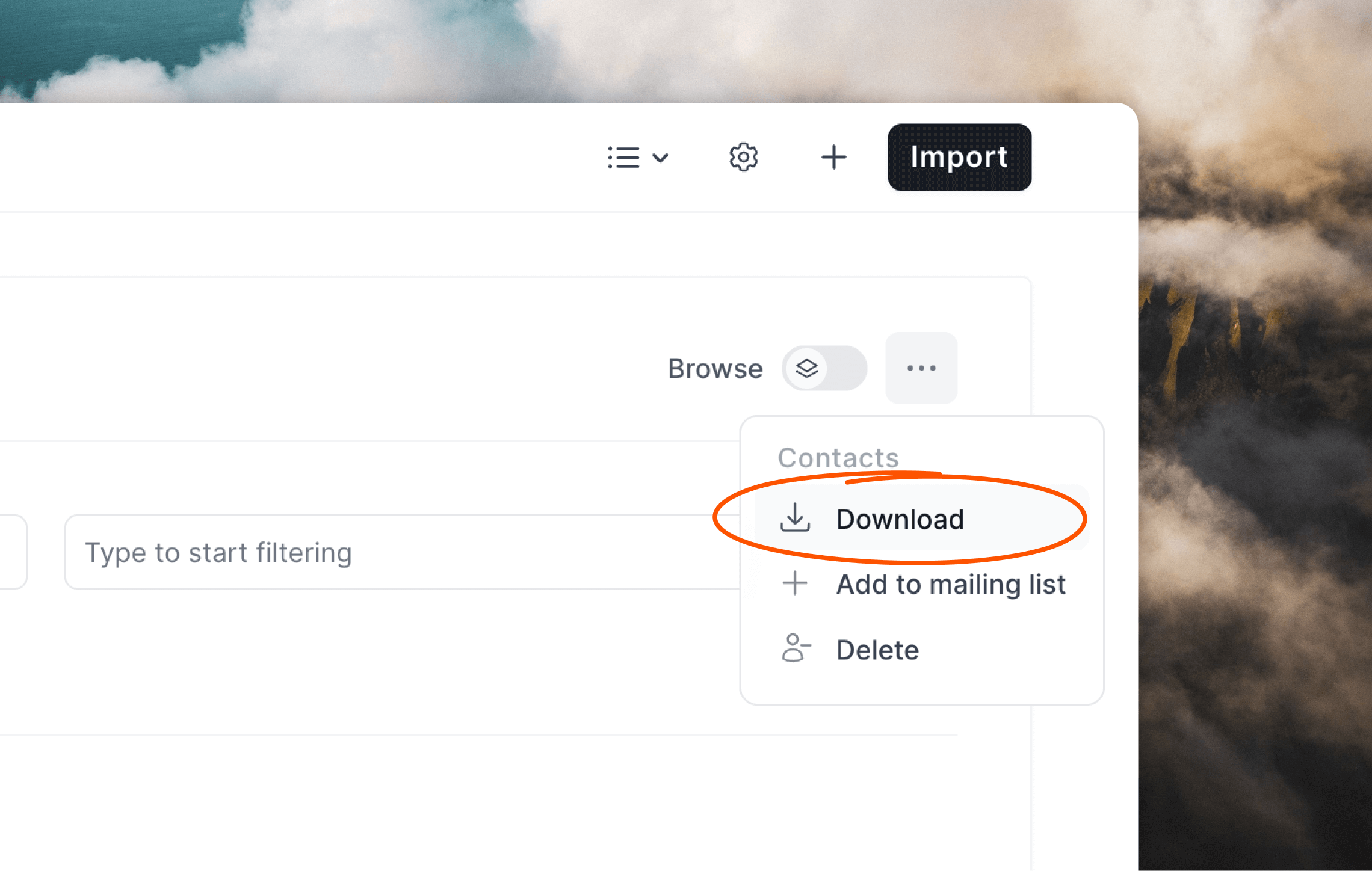 Exporting your audience