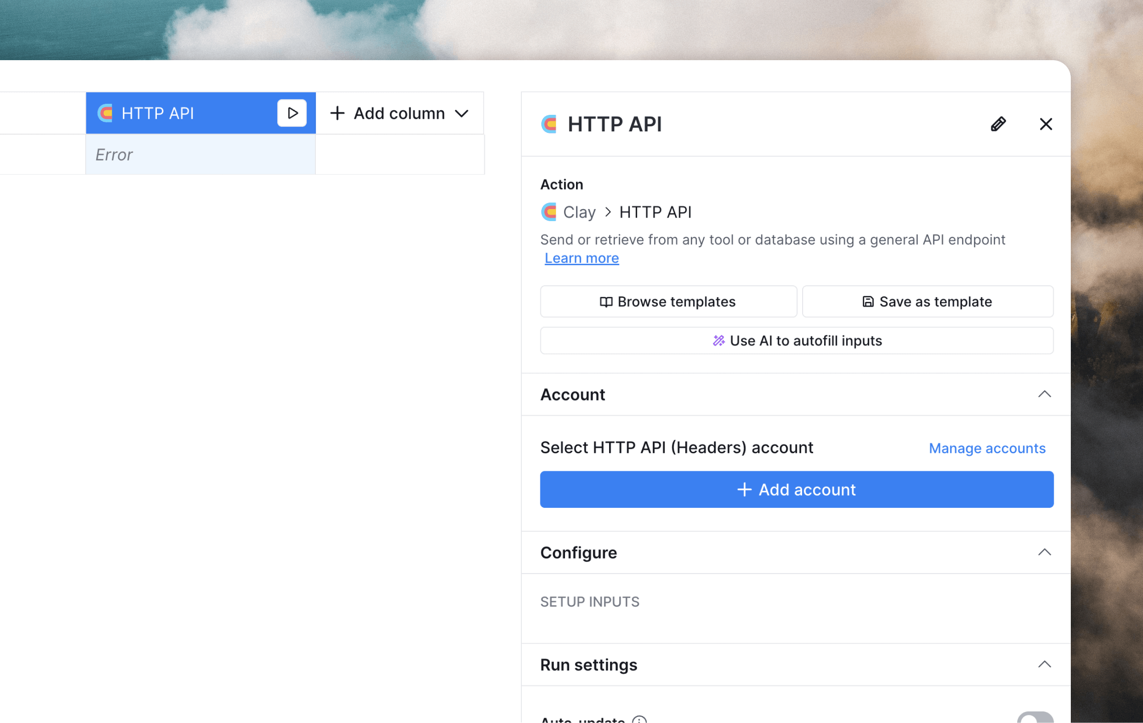 Add a connection