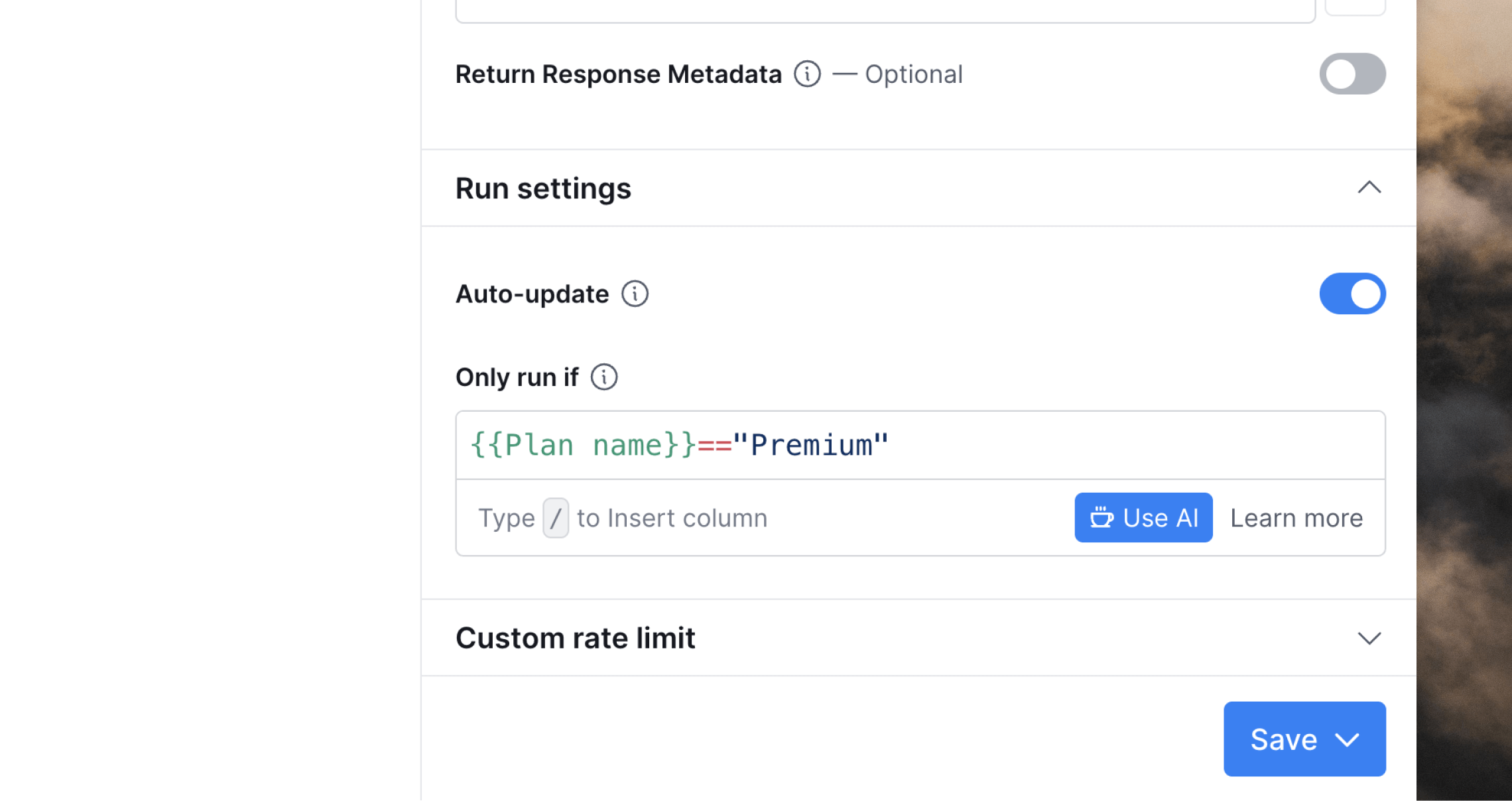Conditional sending