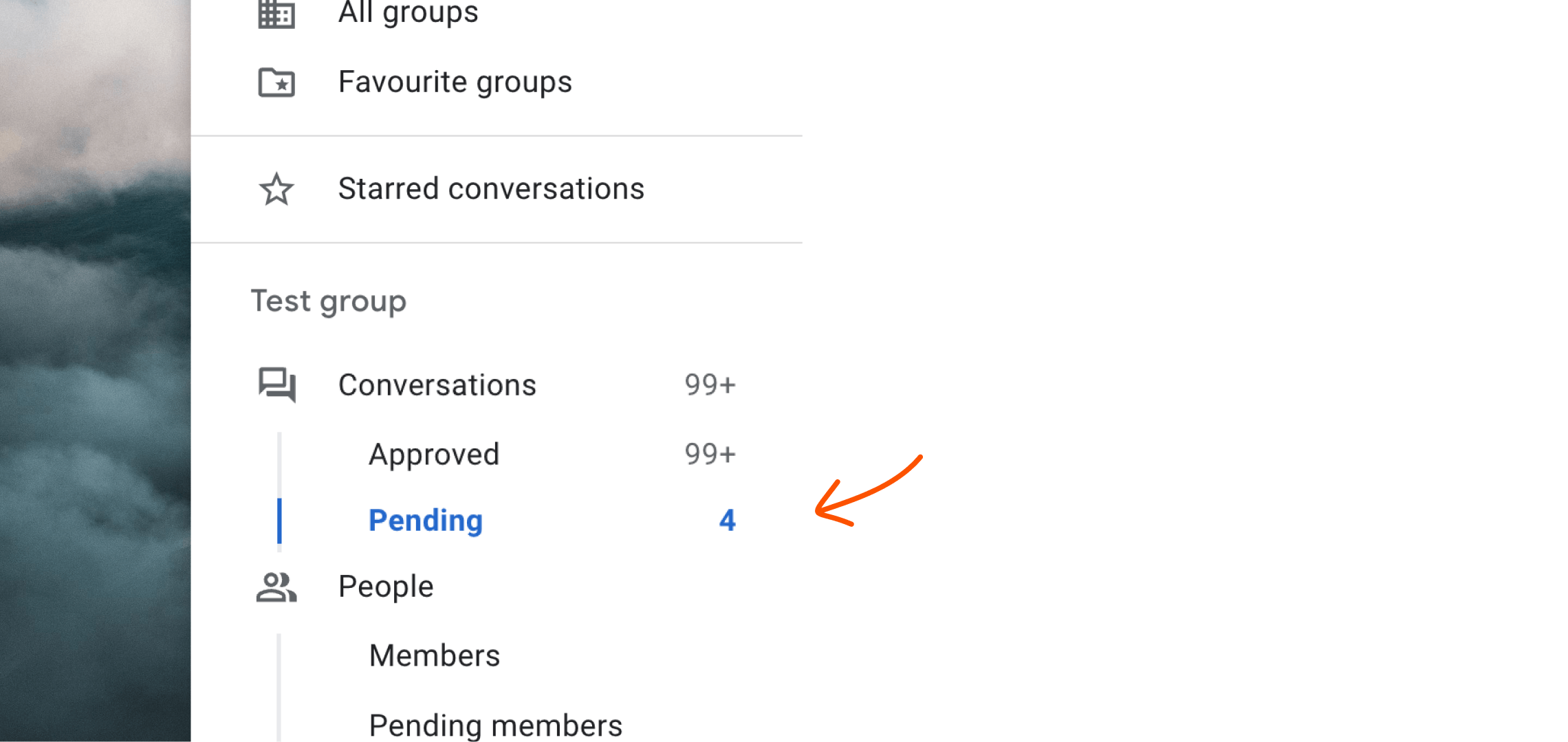 Pending conversations