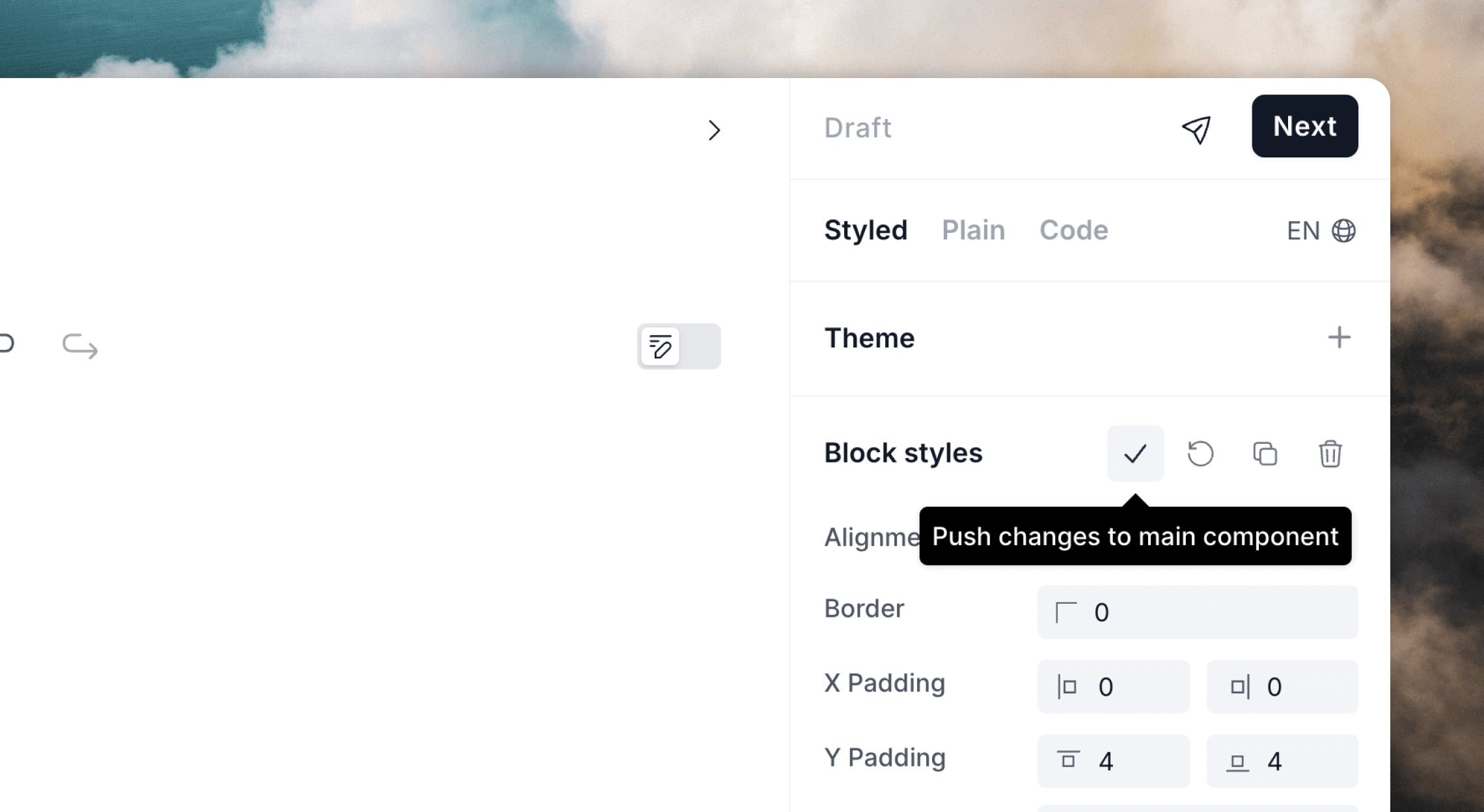 Push changes to other instances
