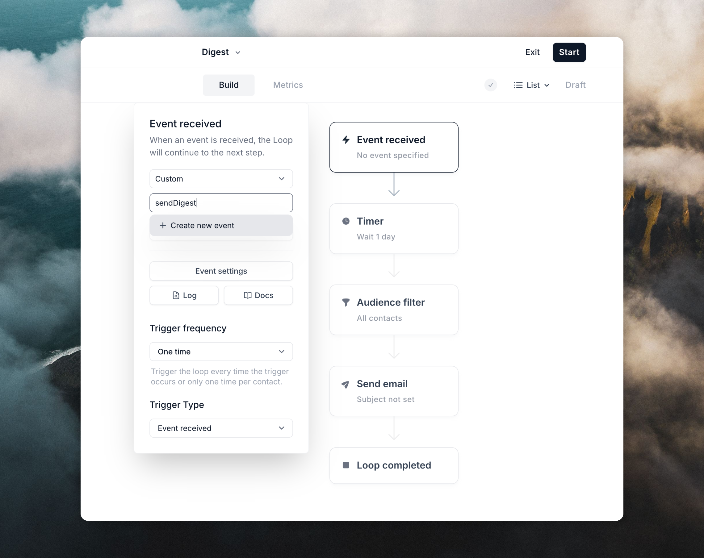 Creating a trigger node
