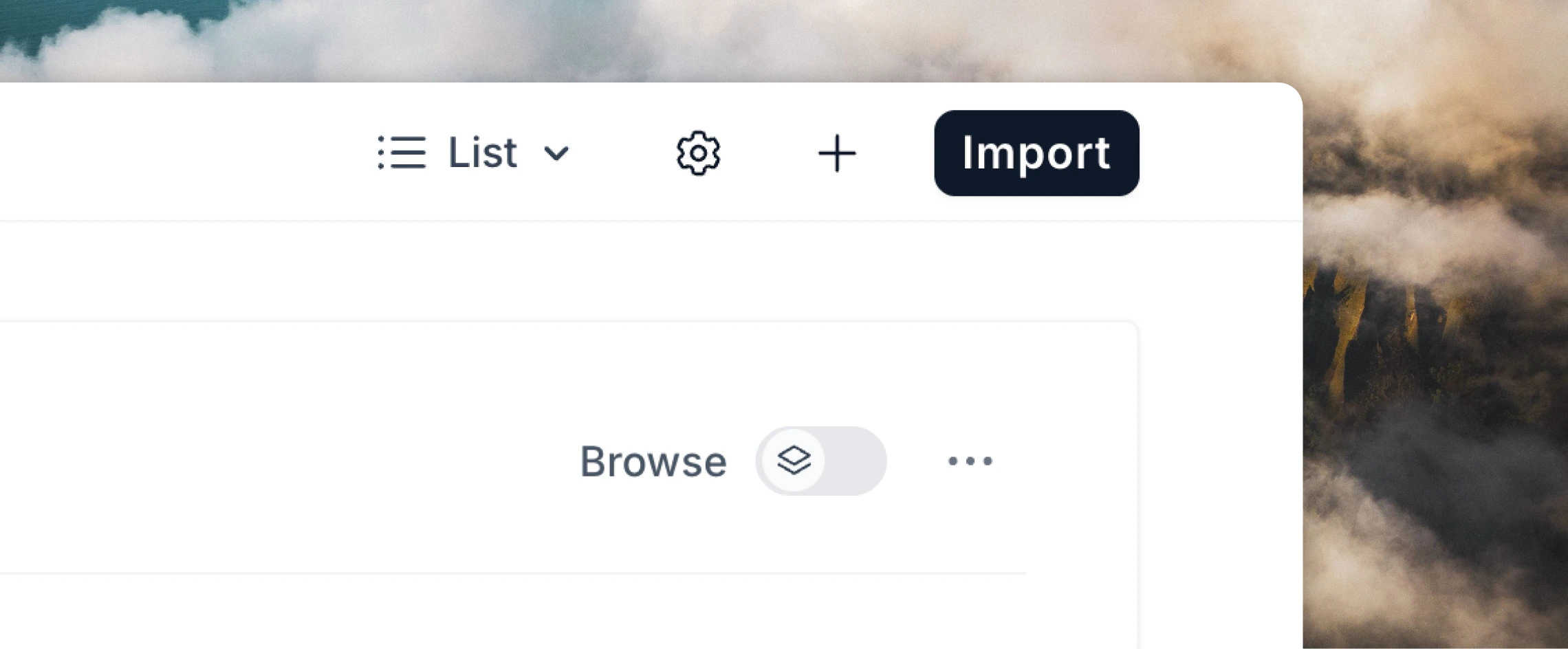 Audience page showing the Import contacts button