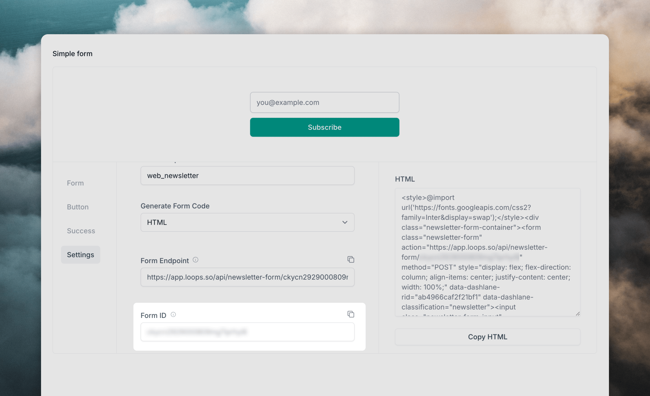 Form ID