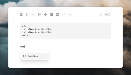 Code blocks - Loops