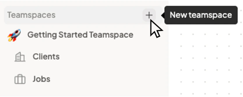 Create Teamspace