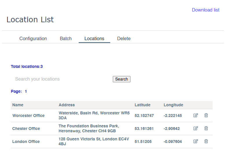 Location List 6