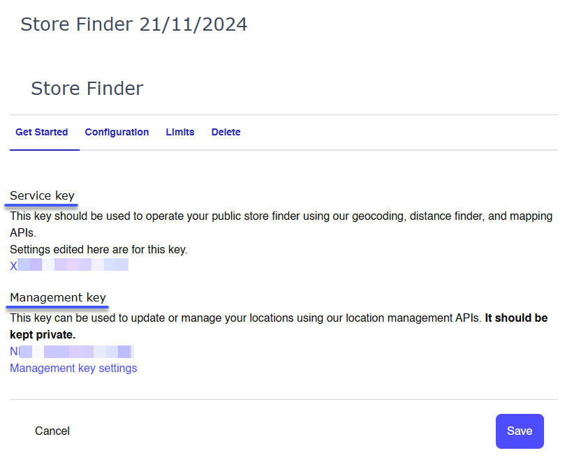 Edit Store Finder