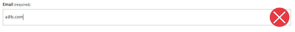 Email Validation Customise