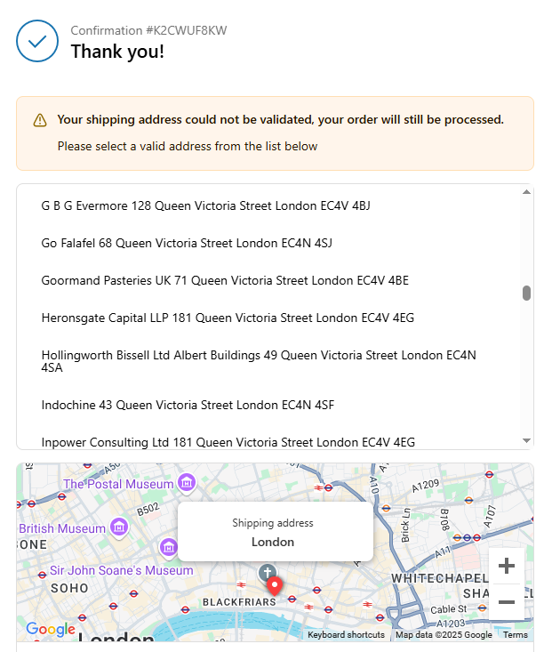 Post Checkout Verify 1