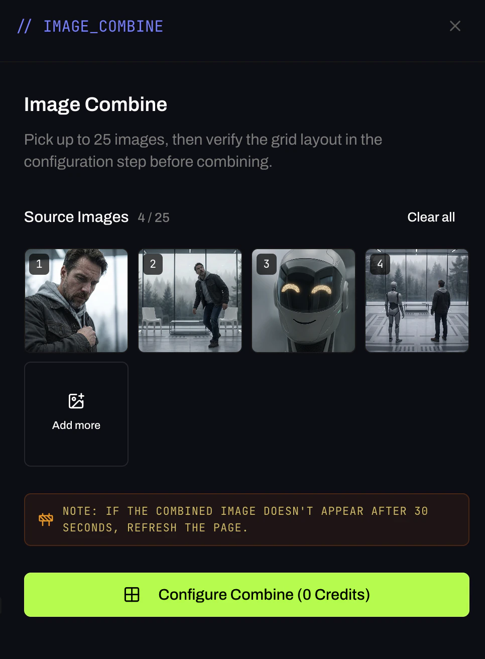 Image Combine workflow