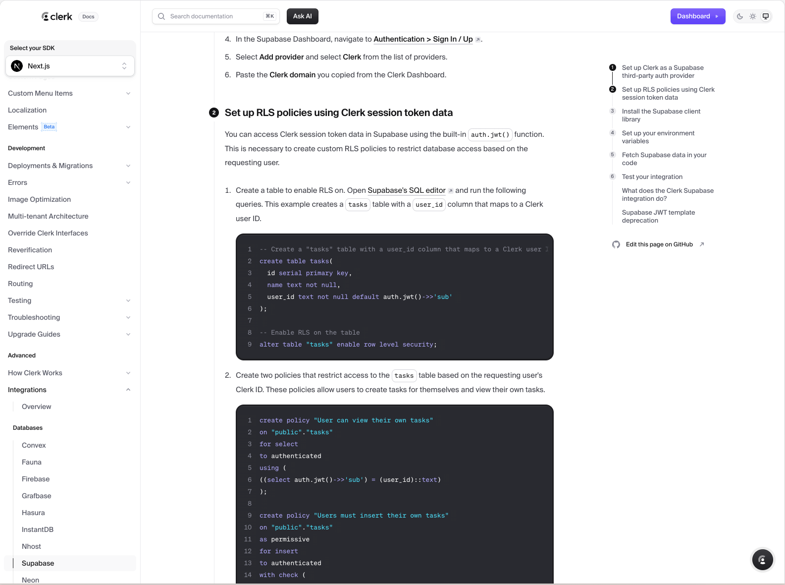 Supabase Clerk Integration Doc Pn