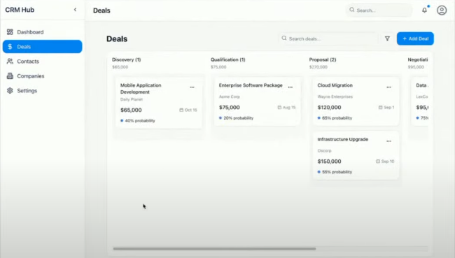 Crm Kanban Make