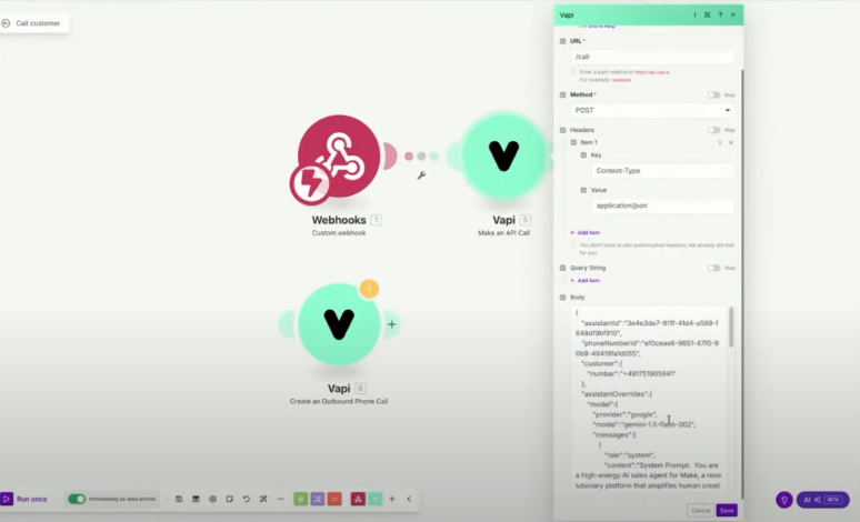 Call Customer Make Pn