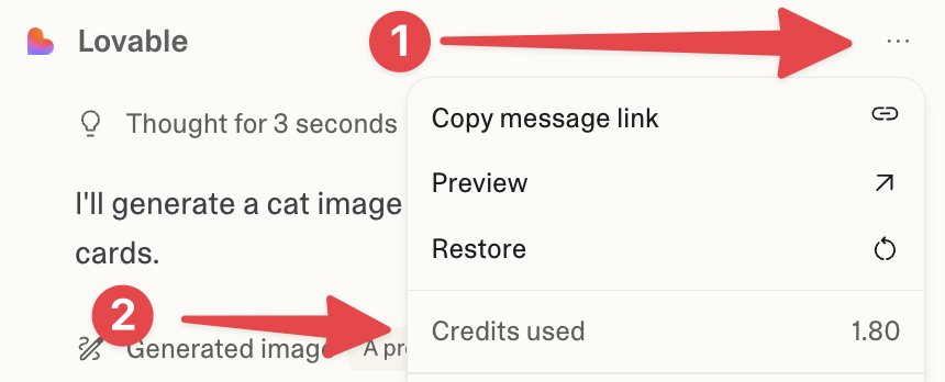 view-credits-on-message-agent