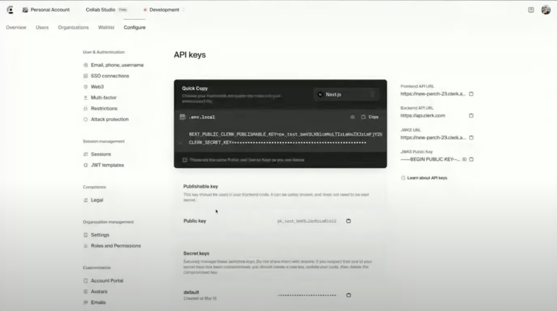 Clerk Api Key Pn