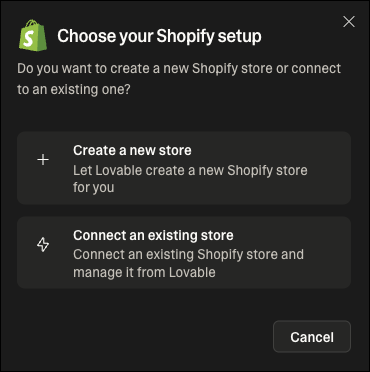 Shopify Choose Store Setup Shopify Choose Store Setup