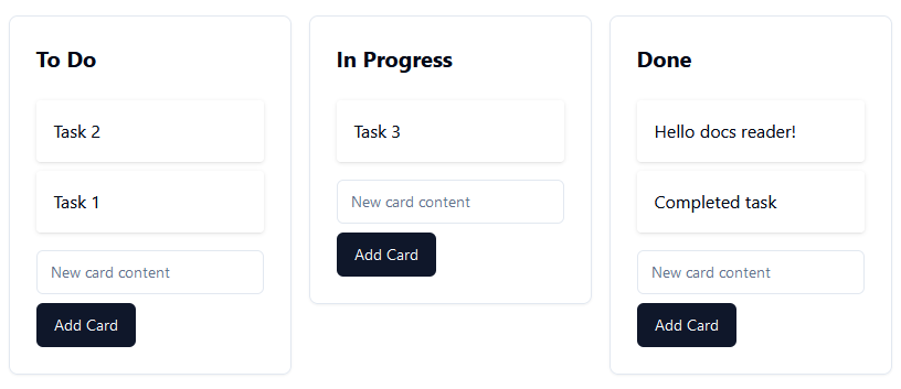 Lovable implemented drag-and-drop Kanban functionality