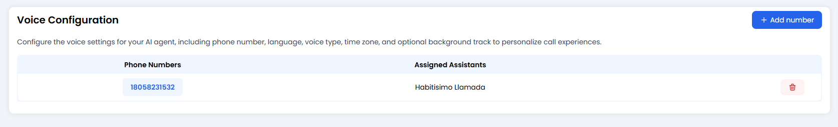 Voice Configuration Module