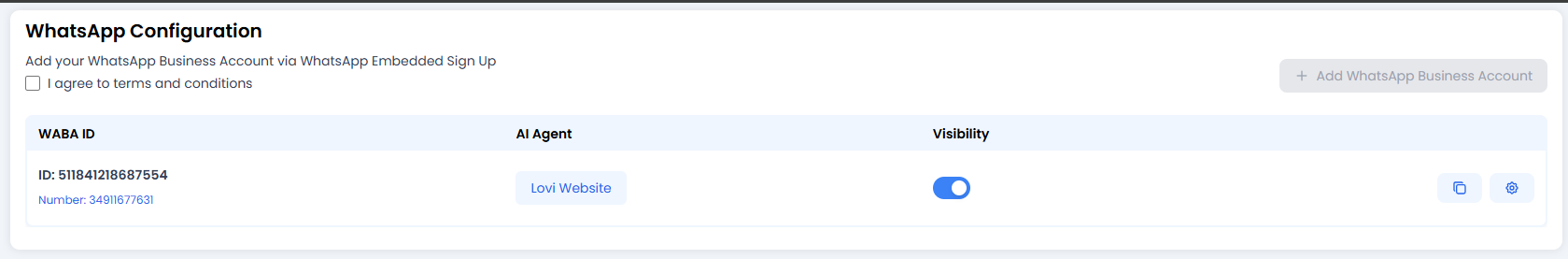 WhatsApp Configuration