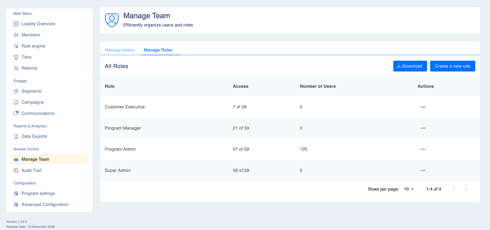 Adding a New User modal showing User Information section with Email, Username, First Name, Last Name, and Phone fields, plus a Select a Role dropdown at the bottom
