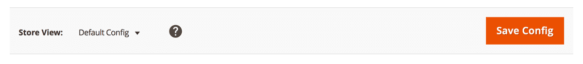 Save configuration