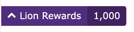 Loyalty widget customer view