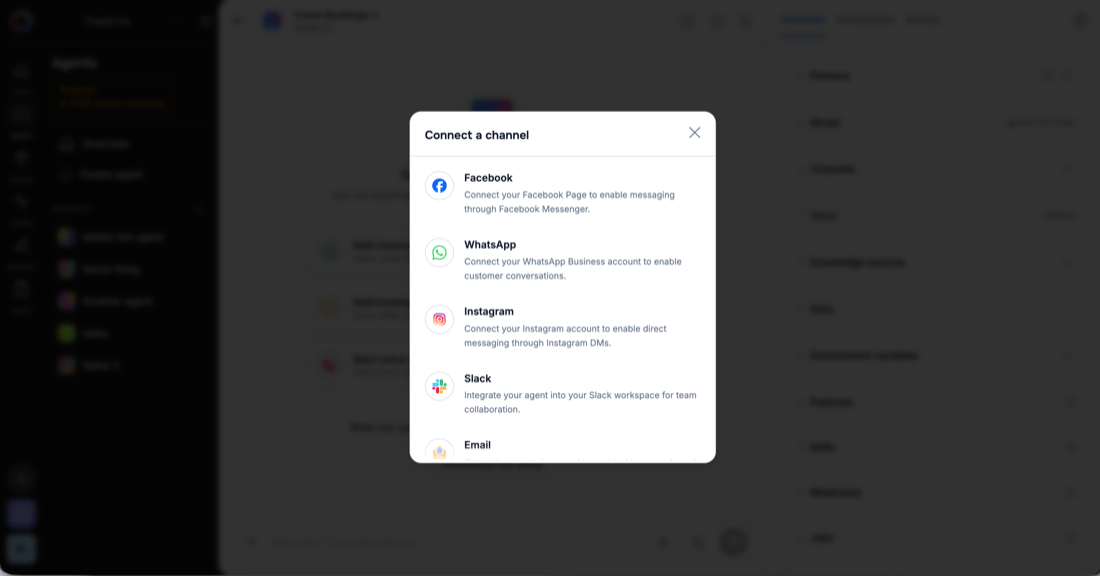 Connect a channel picker