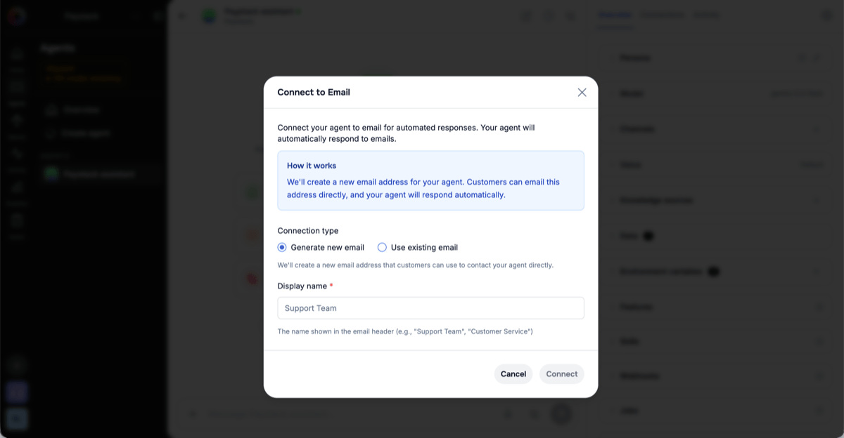 Generate new email