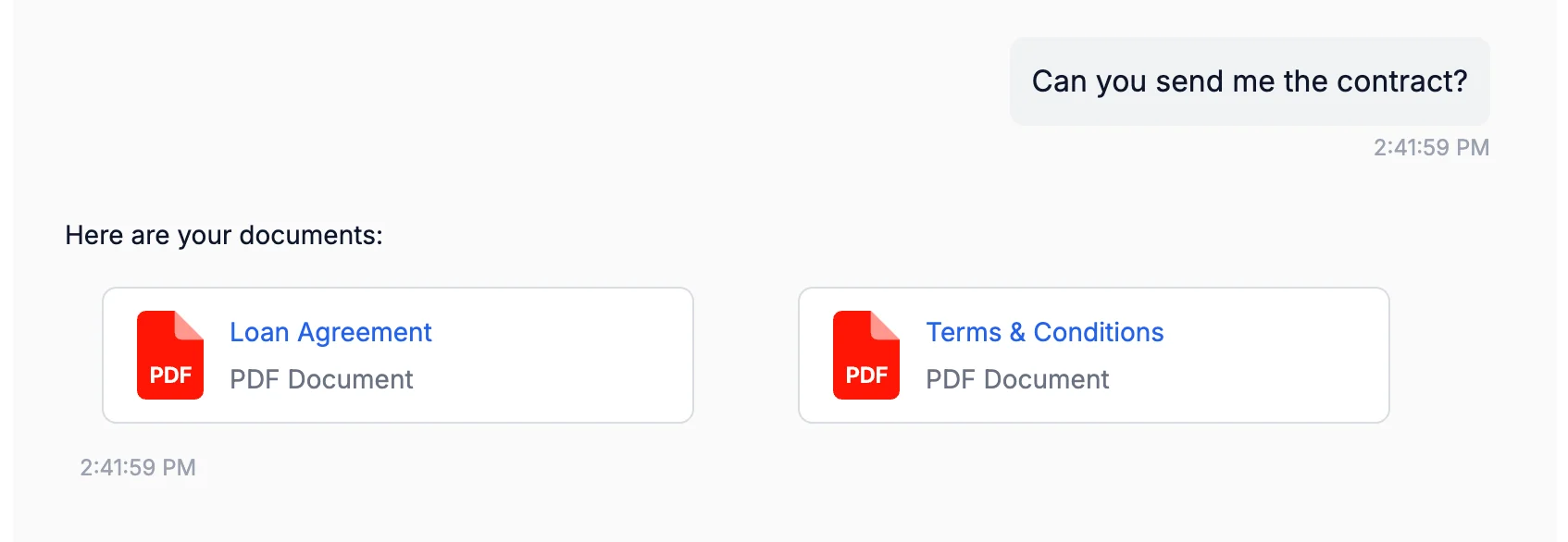 Document cards rendered in the Lua Pop web widget