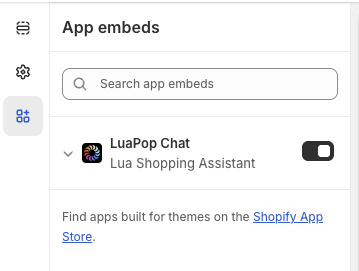 LuaPop in app embeds