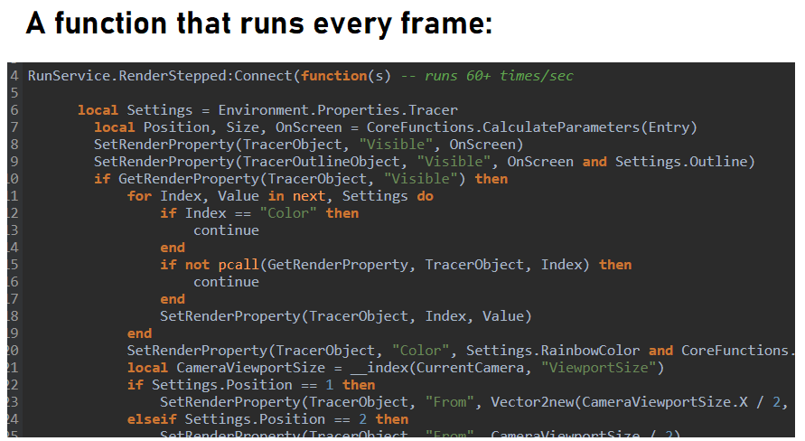 a RenderStepped connection