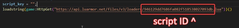 The script ID within the loadstring