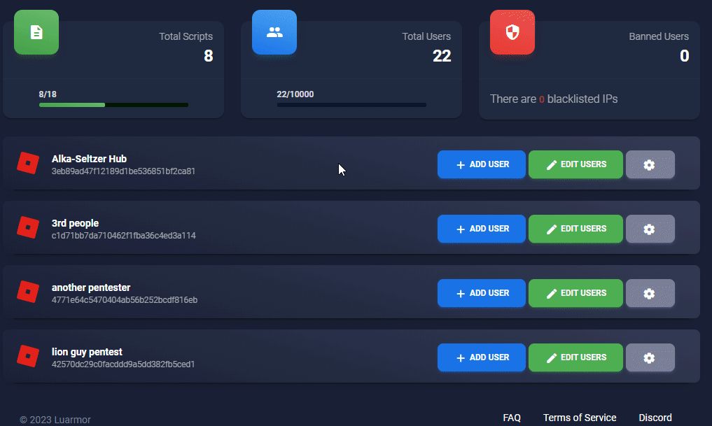 A gif showing uploading keys to Sellix
