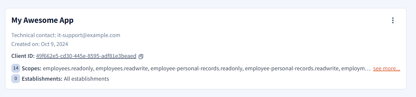 Declaring your application
