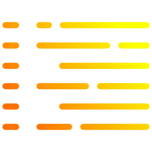 Orange and yellow gradient Eval Labs logo