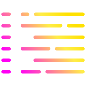 Pink and yellow gradient Eval Labs logo