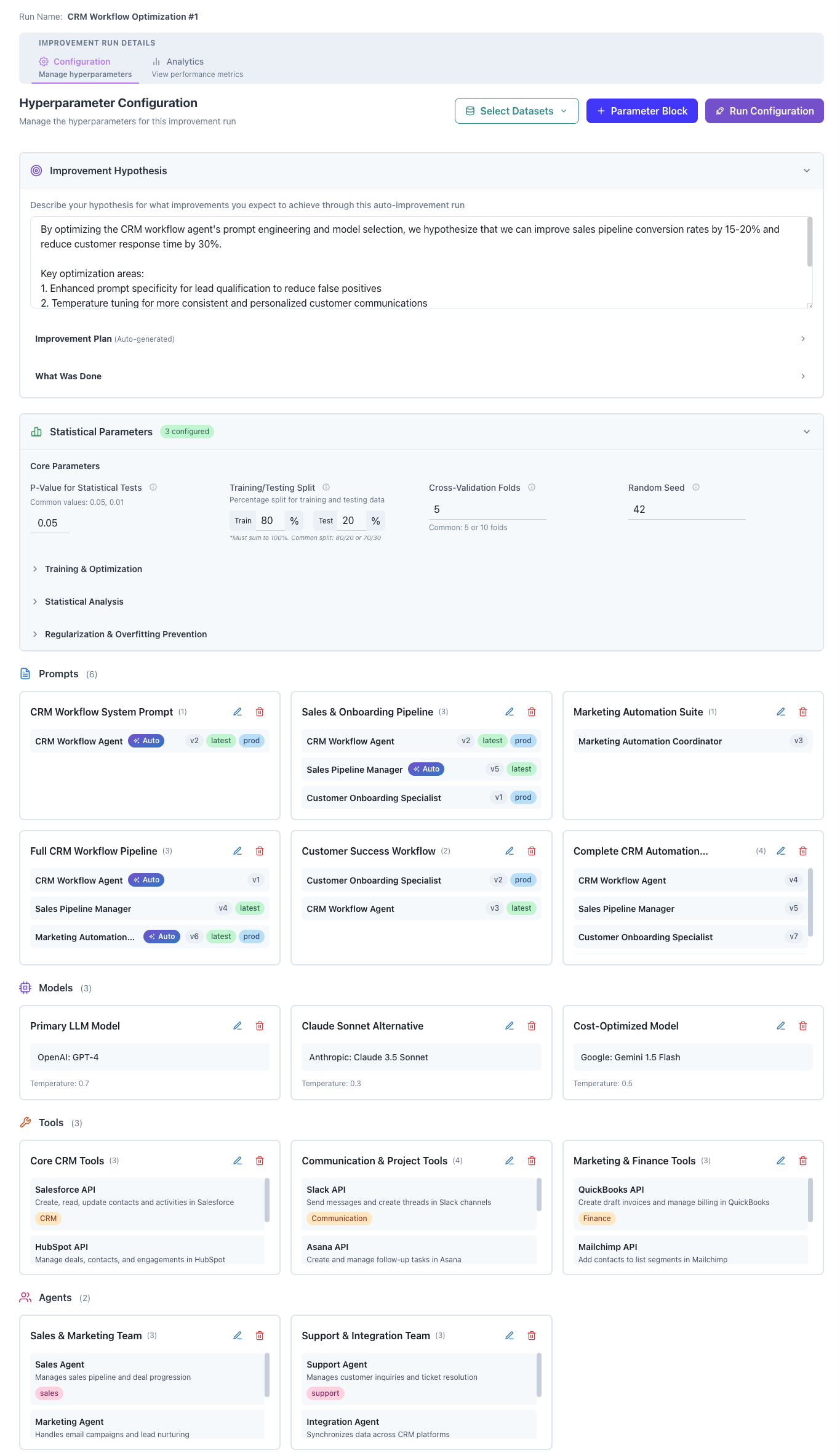 Evolutionary Simulations main interface showing configuration options