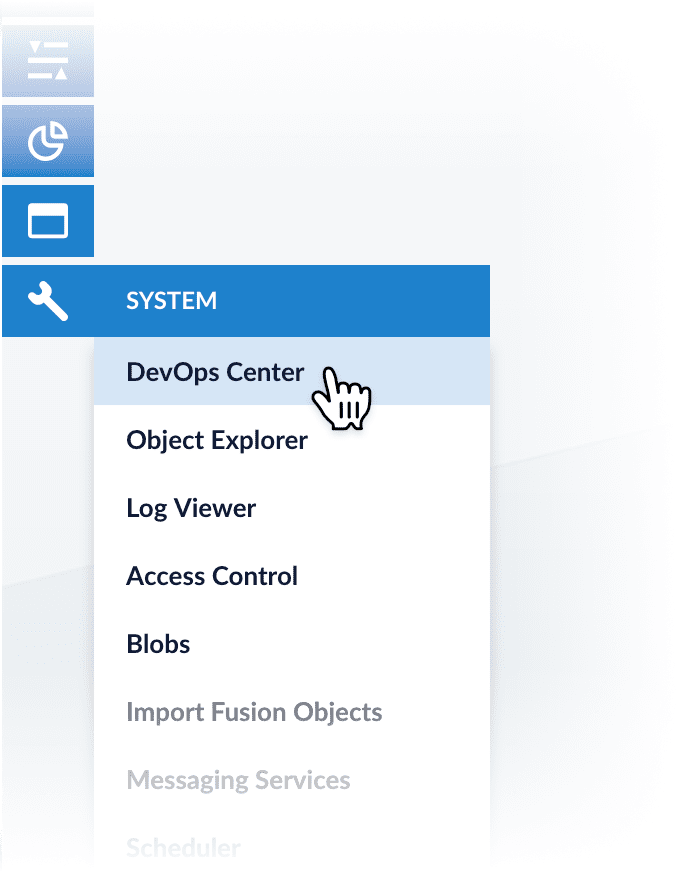 Navigating to the DevOps Center