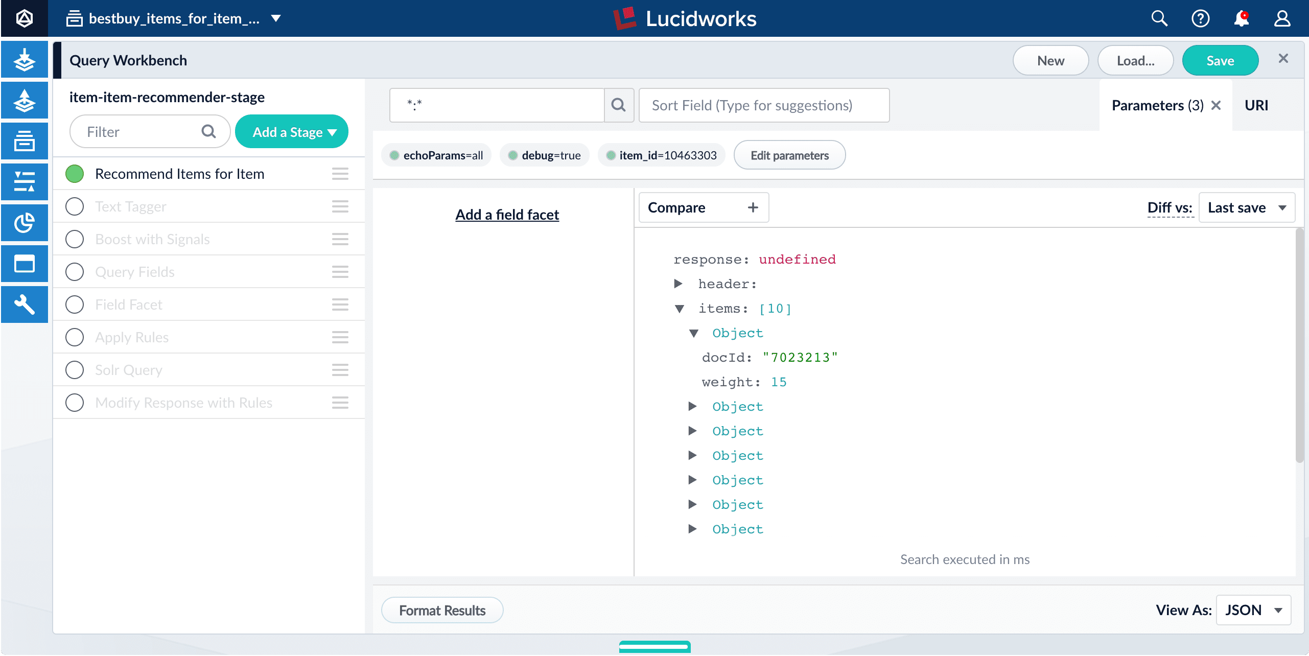 Recommend Items for Item query stage
