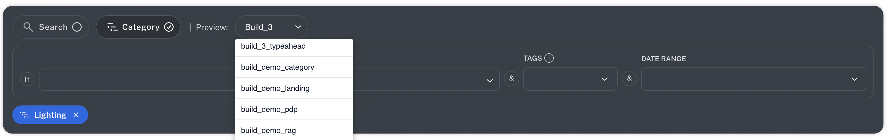 Select a search profile from the Preview list