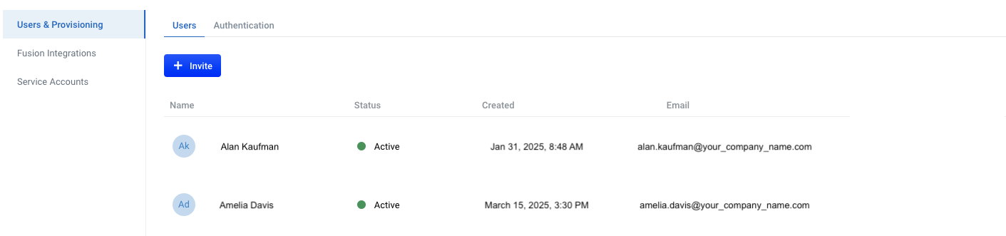 Users and Provisioning - Lucidworks documentation