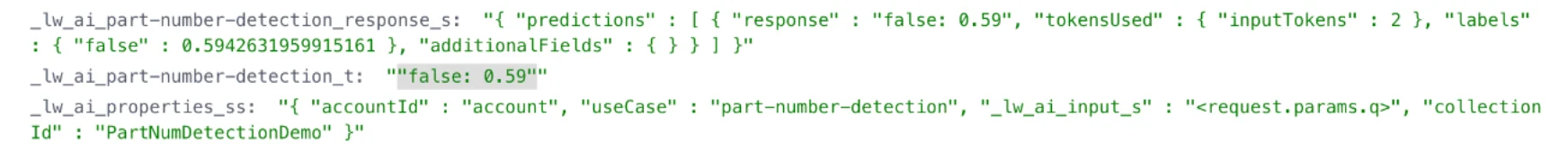 Part number not detected
