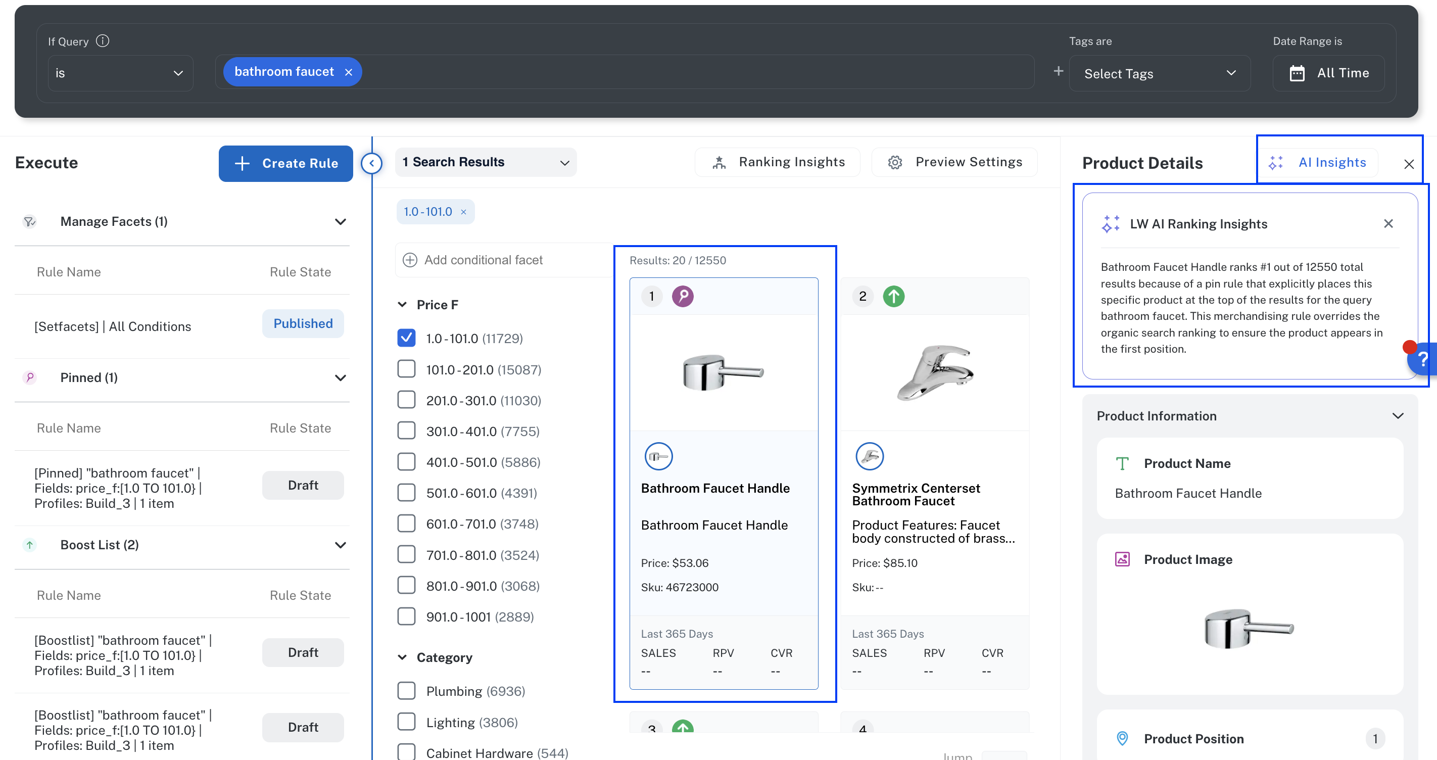 AI Ranking Insights example
