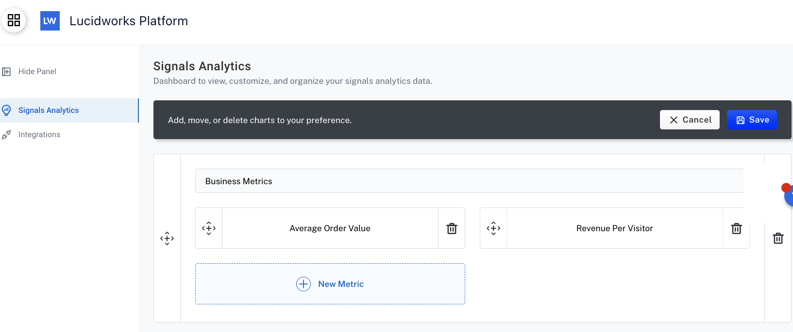 Customize analytics