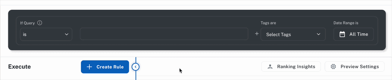 Hold the pointer over the Conditions Manager to reveal the page controls